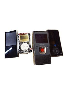 Mixed Lot Of 4 Portable Devices MP3 Player * Flip Video Camera *1390